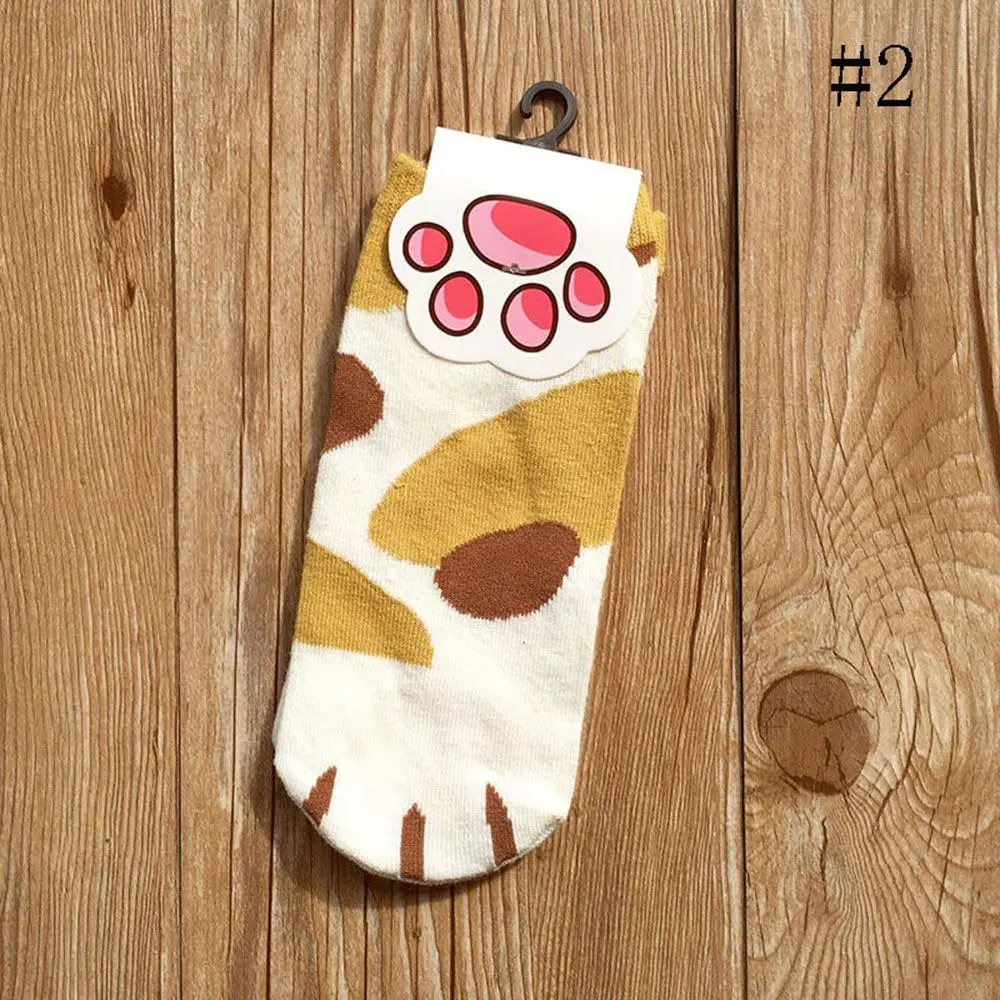 Kawaii Cotton Socks Cute Cats Kitty Claws Ankle Short Socks For Lady Girls Summer Spring Cartoon Funny Paw Socks Women