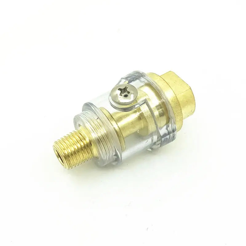 1/4 ''NPT البسيطة مضمنة مزيتة الداهن ل هوائي أداة أجزاء ضاغط الهواء (الكومبريسور) التزييت التلقائي مع فلتر