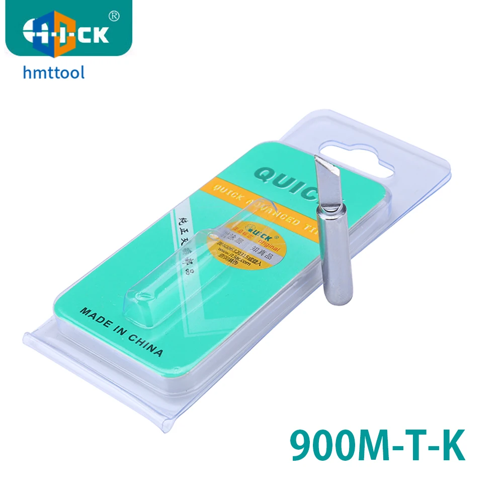 Puntas de soldadura QUICK 900m-t-i/K/IS/SK, punta de hierro Serise sin plomo, picadura de soldadura para Kit de herramientas de estación de retrabajo de soldadura 936 936A