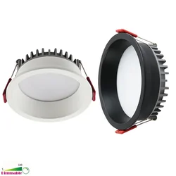 Lámpara de techo empotrada antideslumbrante para el hogar, luz LED COB de 18W, 24W, regulable, 85-265V, 12W, 15W, iluminación para sala de estar y dormitorio