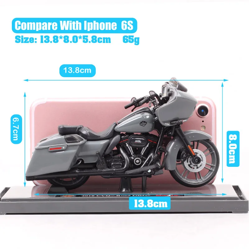 1:18 Scale Maisto 2018 HD CVO Road Glide Custom Tour Riders Bike Diecast Motorcycle Vehicle Toy Motorbike Model Kids Hobby Gift