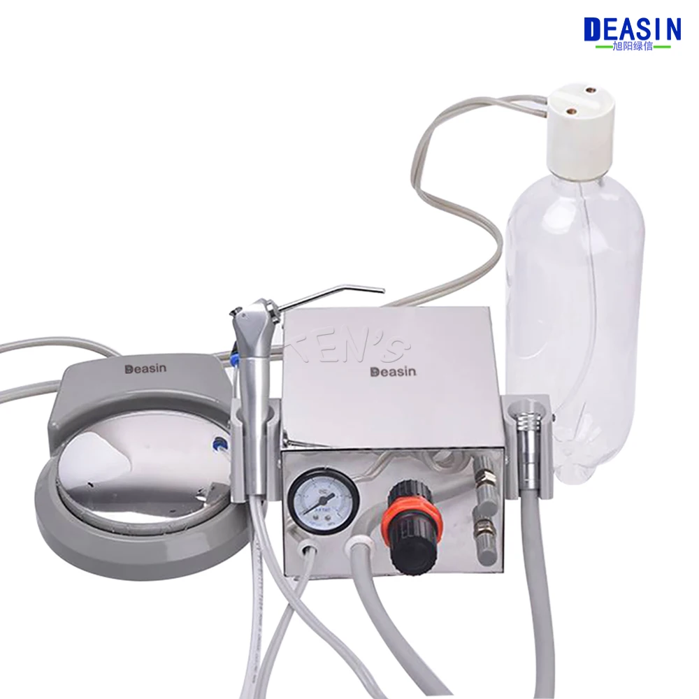 

Dental Lab Aluminum Alloy Portable One Turbine Unit Air Compressor 3 Way Straw For Dentist Other Dental Equipment