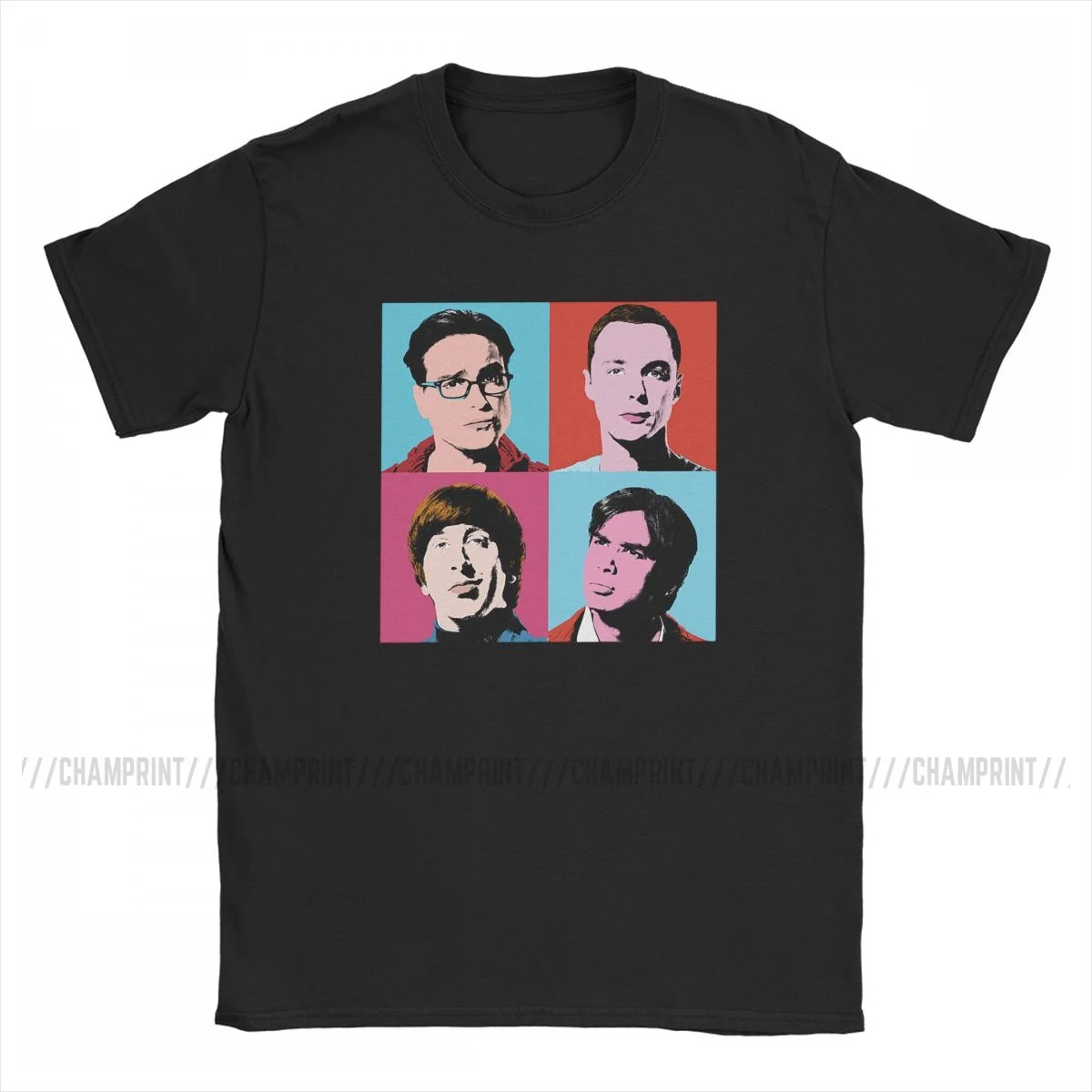 Cool The Big Bang Theory Leonard Sheldon T-Shirt for Men 100% Cotton T Shirt Short Sleeve Tee Shirt Plus Size Clothing