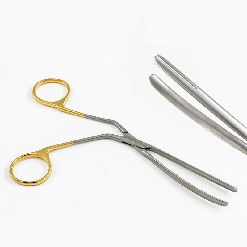 Expanded PTFE Placement Forceps Rhinoplasty Instruments Golden Handle Nasal Prosthesis Placement Forceps Prosthesis Introducer