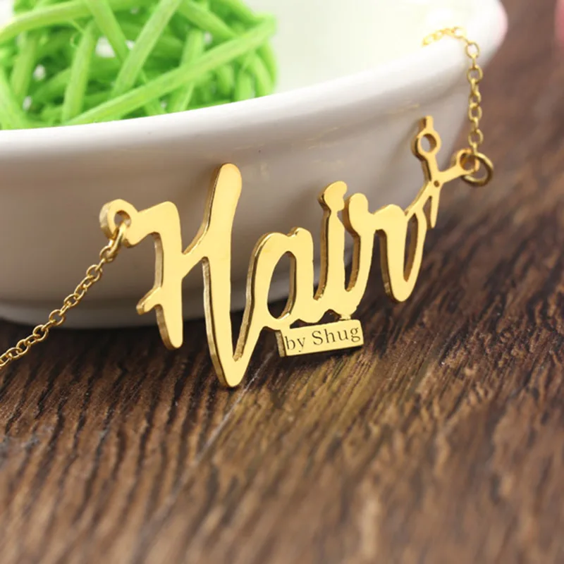 Personalized Name Necklace Customized Nameplate Men Necklace with Rollo Chain Wholesale