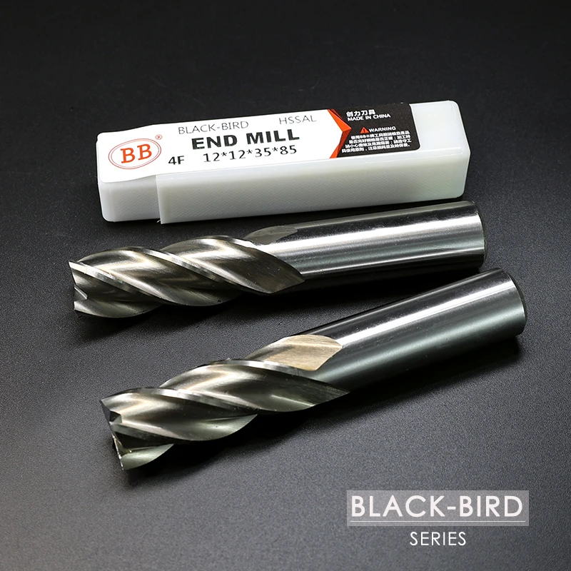 BB End Mills High Precision HSS Metal Cutter Co8 Cobalt D1-32mm 2 3 4 Flutes Teeth Aluminum Milling Tool Key Seater Router Bit