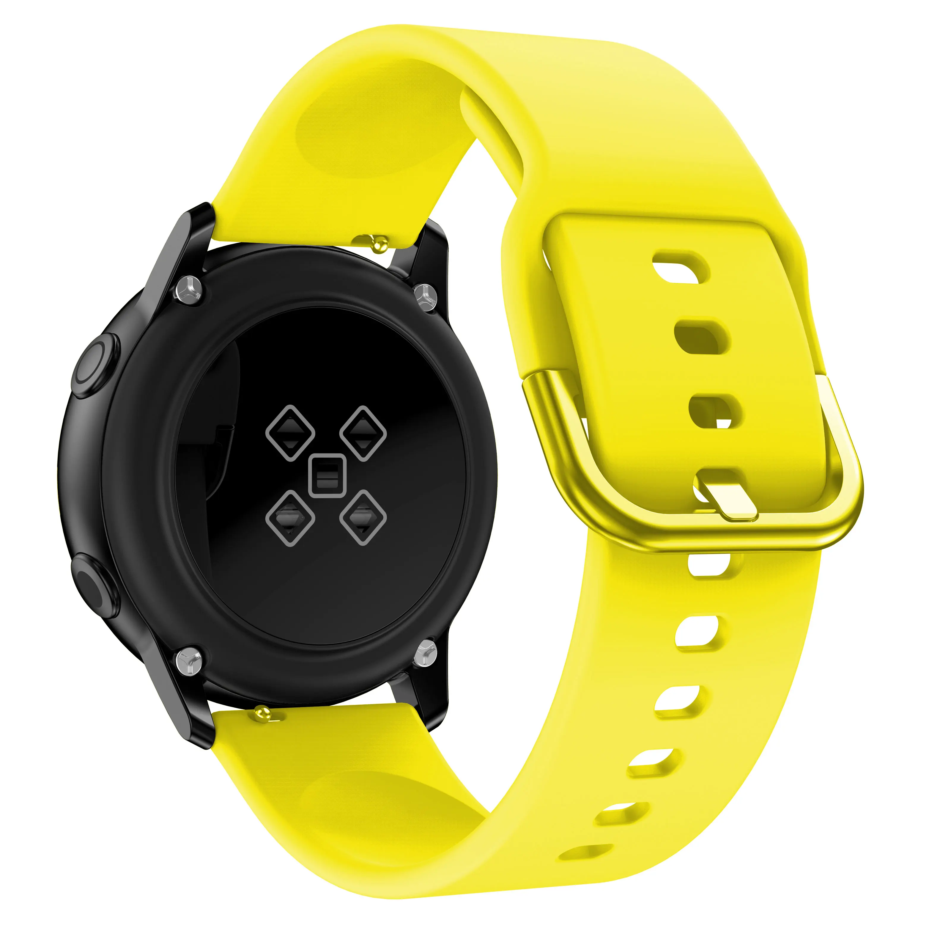 Pulseira de relógio de silicone de 20mm, pulseira de substituição para samsung galaxy watch active 42mm gear s2 sport e SM-R500