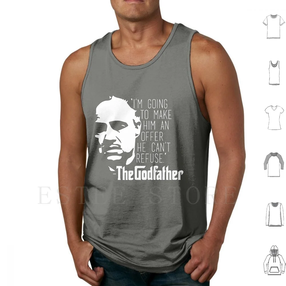 

Крестный отец Майки Жилет Хлопок Крестный отец Бог Отец Мафия Мобстер Фильм Классический Винтаж Ольди Старый Марлин Брандо