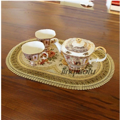 European placemat western food pad fabric home vase mat slip insulation  Table runner