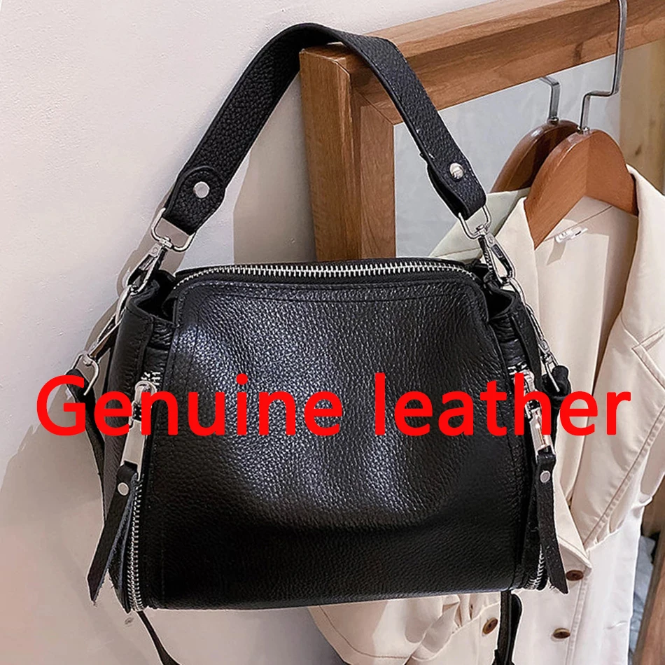 100% Genuine Leather Small Tote Ladies Hand Bags for Women 2024 Summer Style Designer Shoulder Messenger  Bag Clutch Purse Sac