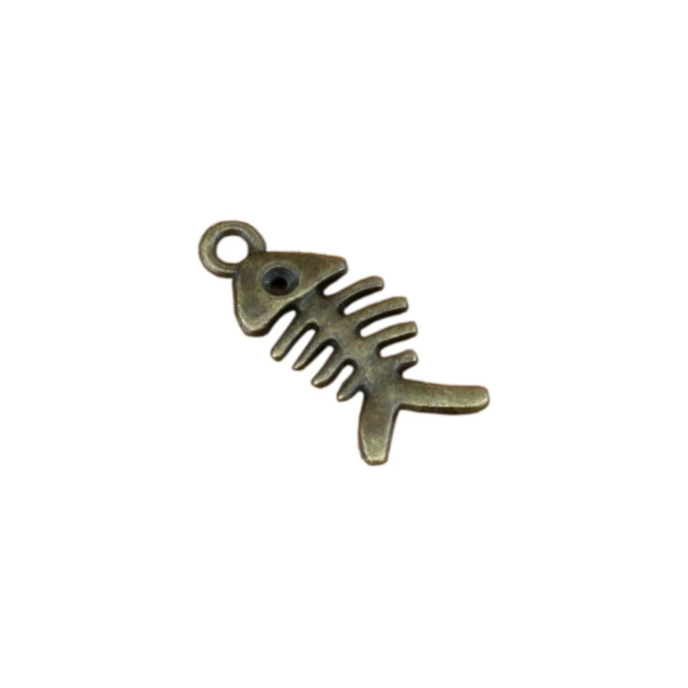 

Fish Bone Charms Pendants 300Pcs 7x16.8mm Antique Bronze Alloy Fashion Jewelry DIY Fit Bracelets Necklace Earrings A-294