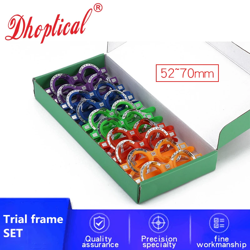 trial frame 52mm~70mm colorful for glasses shop and optical hospital tool by dhoptical