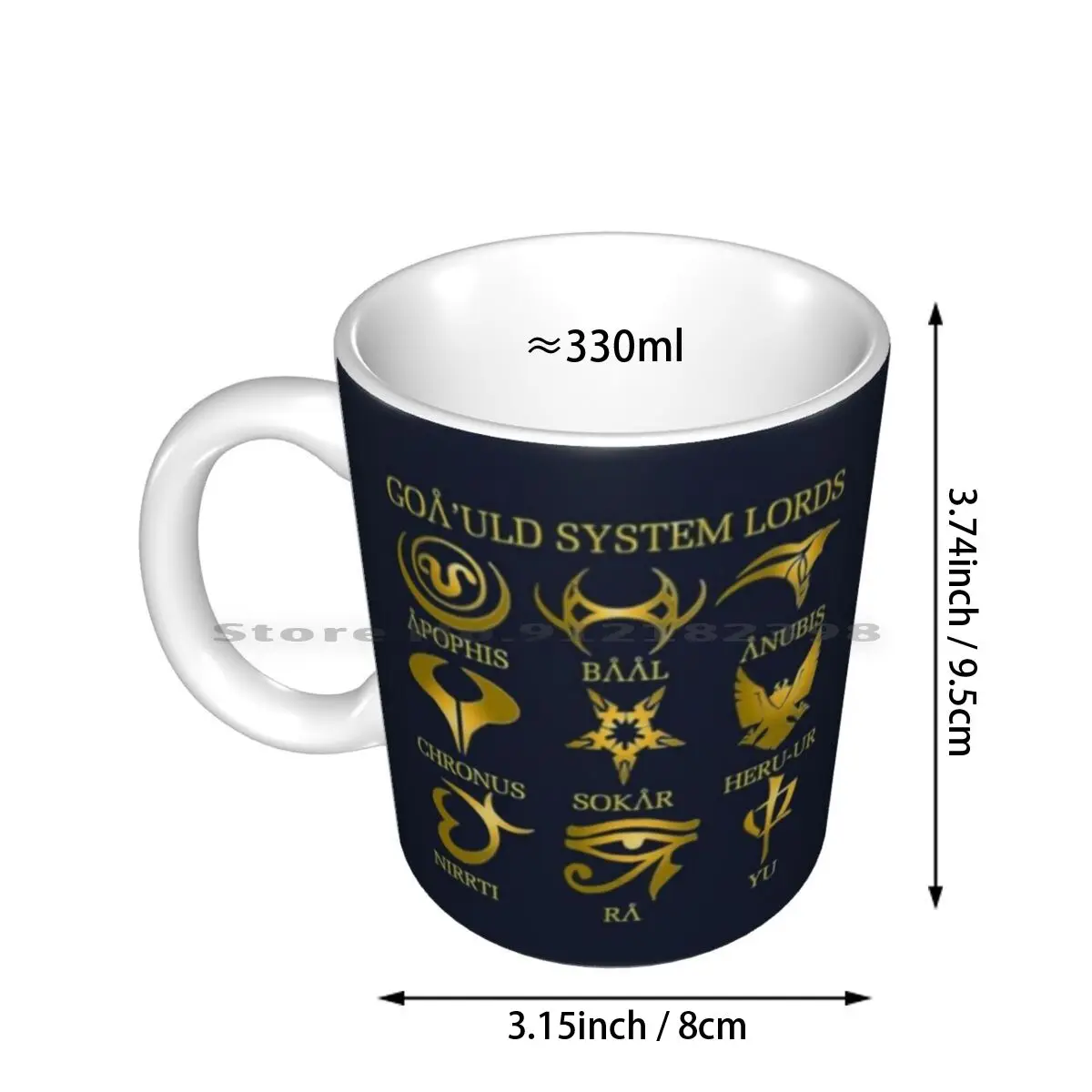 Goa'uld System Lords Ceramic Mugs Coffee Cups Milk Tea Sg1 Atlantis Universe Tealc Carter Daniel Jackson Indeed Goauld Destiny