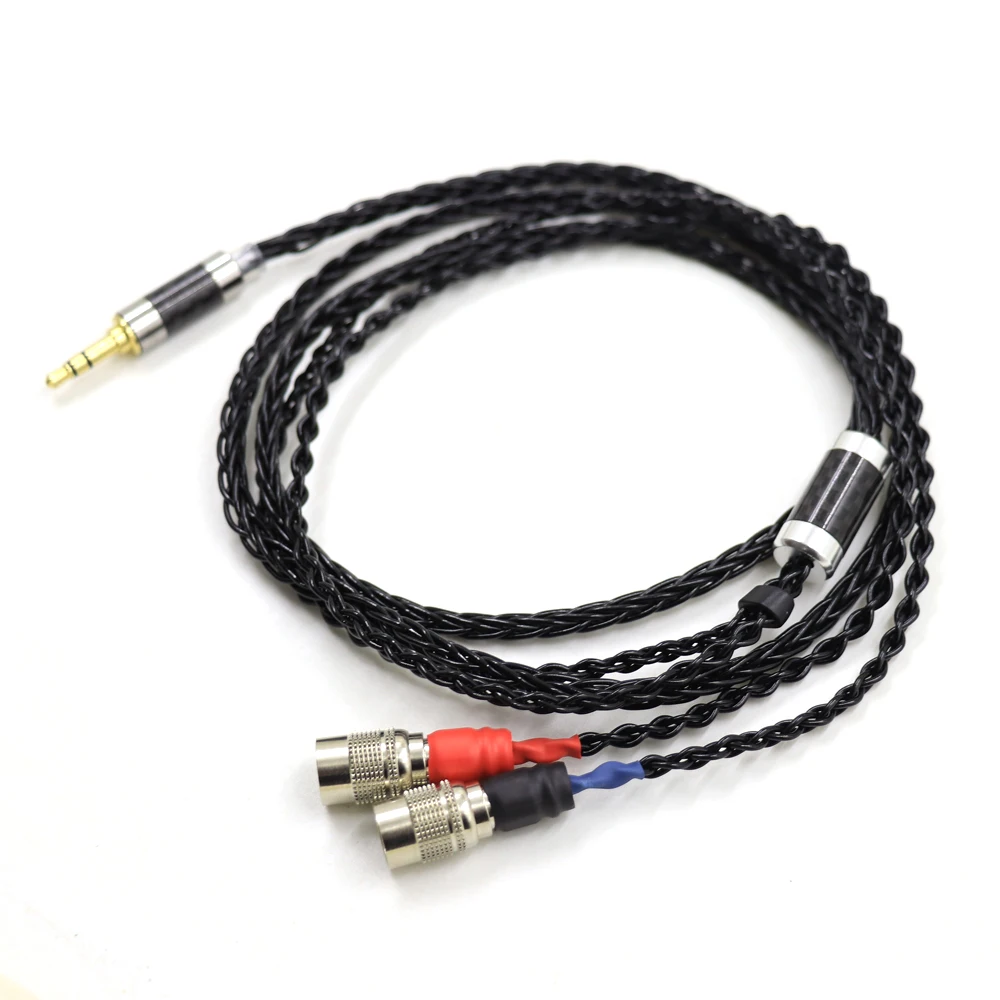 

TOP-HiFi High Quality 2.5/3.5/4.4mm 4pin XLR Balanced 152 Core Earphone Headphone Upgrade Cable For Mr Speakers Ether Alpha Dog