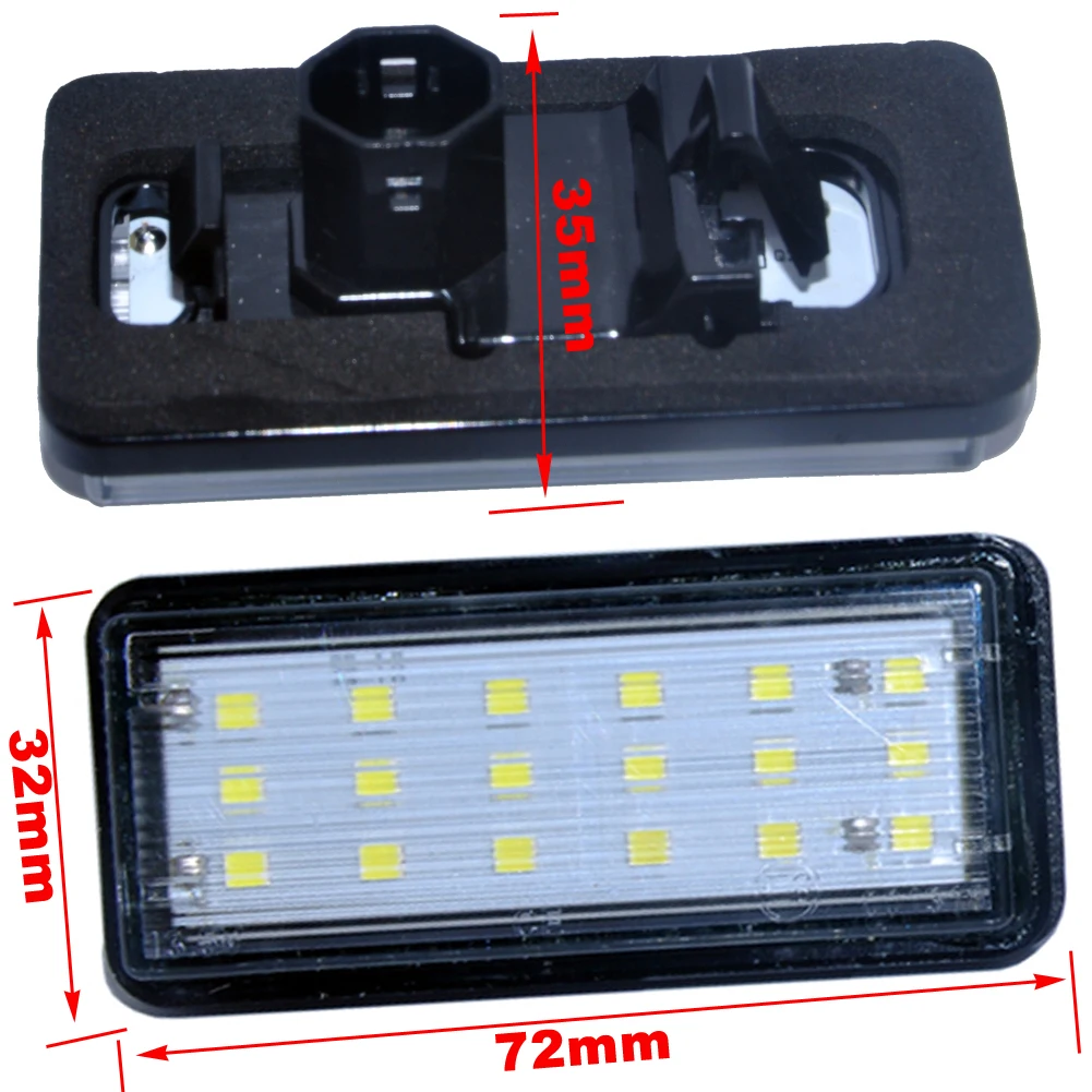 Error Free White Car LED Number License Plate Light Kit For Lexus LX470 GX470 Toyota Land Cruiser 120 Prado 120 Land Cruiser 200