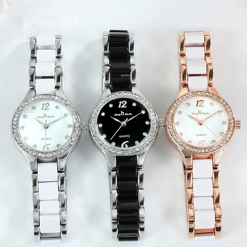 Luxury Crystal Diamond Watches Women Fashion Waterproof Quartz Ladies Casual Watch Women Ceramics Strap Relogio Feminino 2022