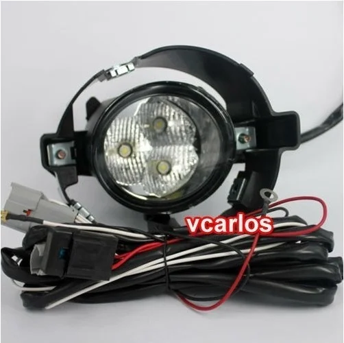 Eosuns Led Fog Lamp for Nissan Micra March 2010~on, Top Quality Oem Design with Harness, Wiring Kit and Switch