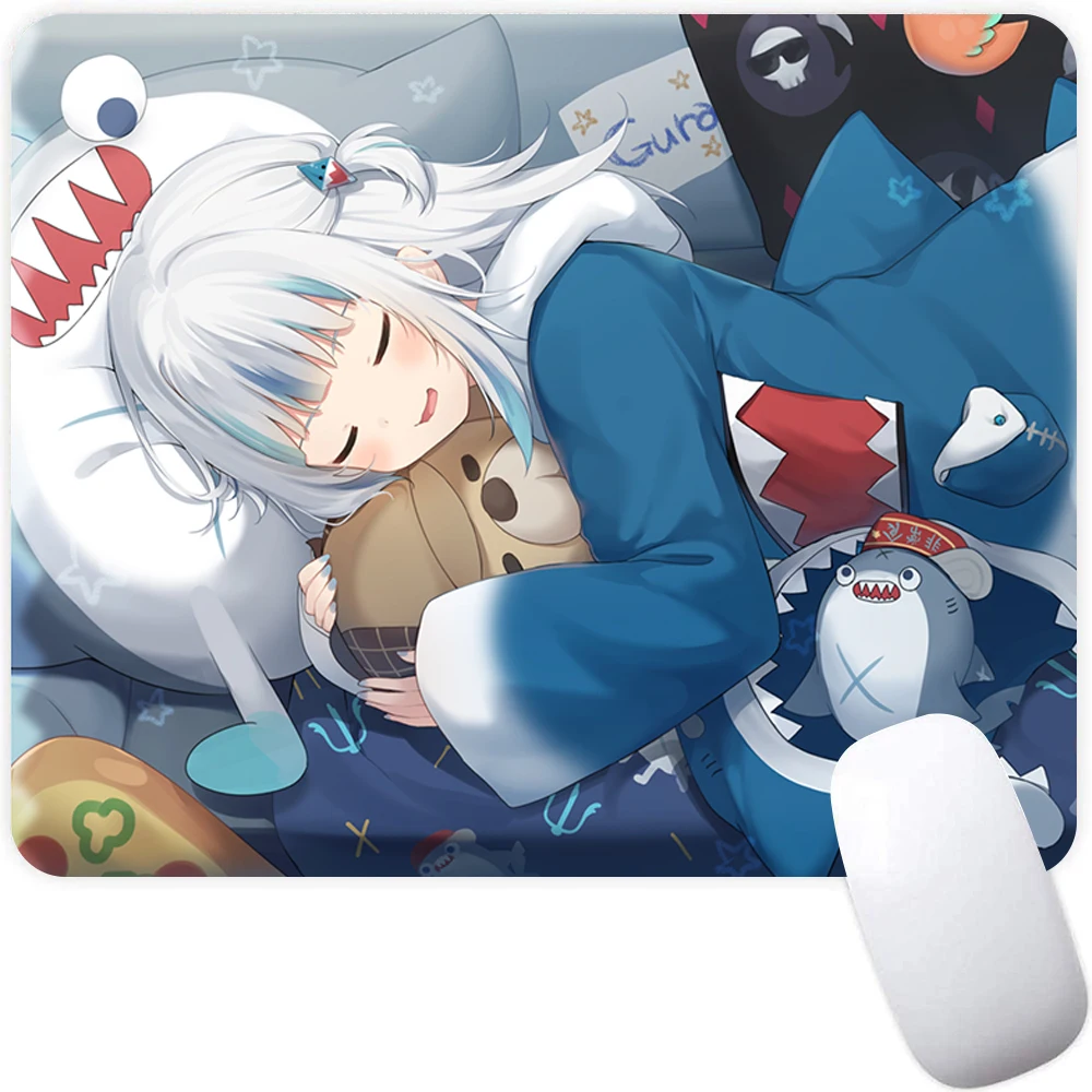 Kleine Gaming Muismat Computer Muismat PC Gamer Muis Mat Laptop Muismat Anime Hololive Muis Tapijt Toetsenbord Mat Bureau Pad