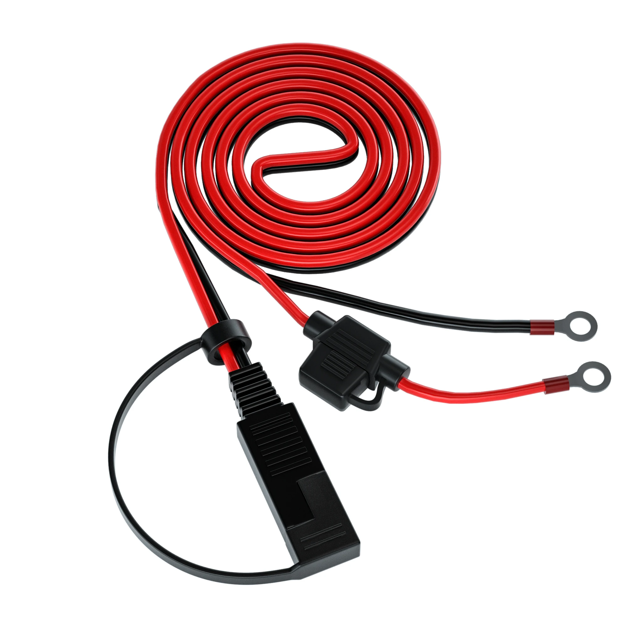 Cable de extensión de conector SAE para coche y motocicleta, cargador de batería, arnés de Cable de conexión rápida, anillo SAE / O