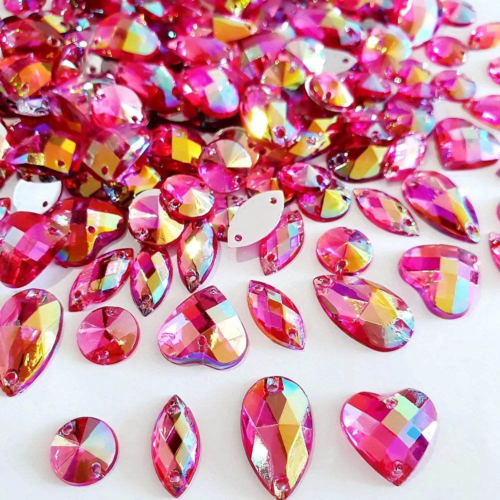 200Pcs Mix Shape Loose Beads Garments Clothing Jewel Rhinestones Crystals For Design Wedding Ball Dress Decorations Ornaments