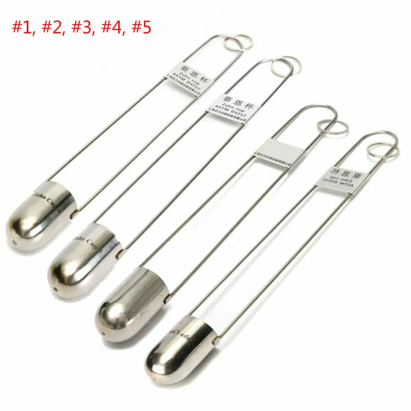 

1pcs Zion Cup 1#2#3#4#/5# type viscosity cup stainless steel precision mixing and thinning tool