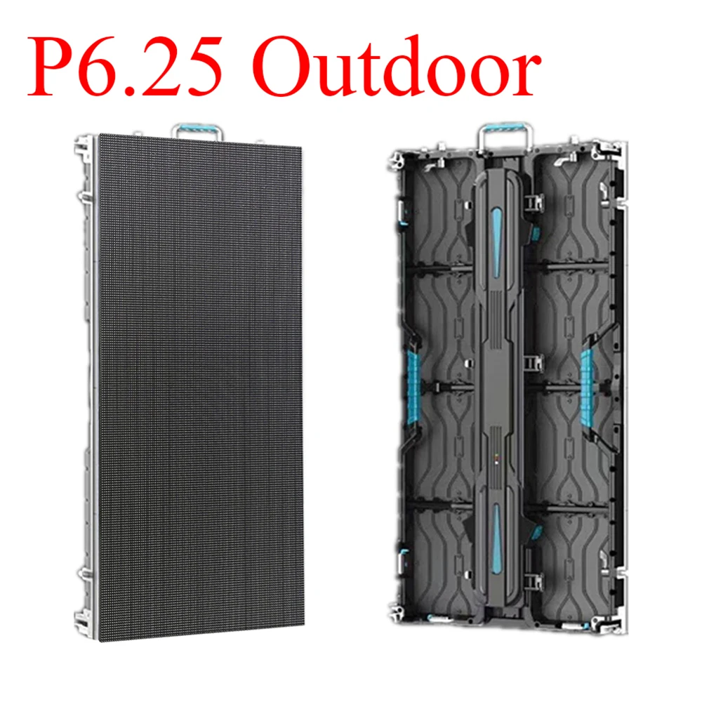 6.25mm Pixel Pitch LED Screen 500X1000mm Die-Cast Aluminum Cabinet Outdoor High-Brightness LED Matrix Panel Made In Shenzhen