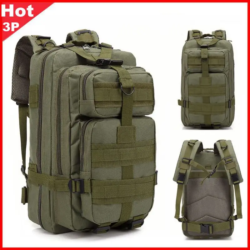 

Outdoor Camping Equipment 3P Tactical Backpack Hunting Bag Men Fishing Climbing Traveling Hiking Waterproof Rucksack