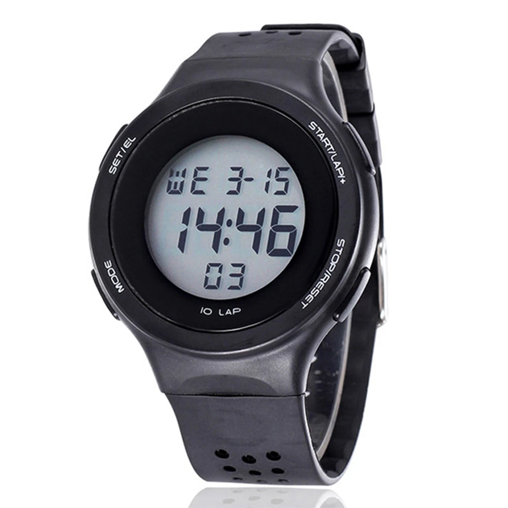 2020 Shhors Fashion White Watch Men Led Digital Watches Men Casual Sports Silicone Electronic Wristwatches Clock Reloj Hombre