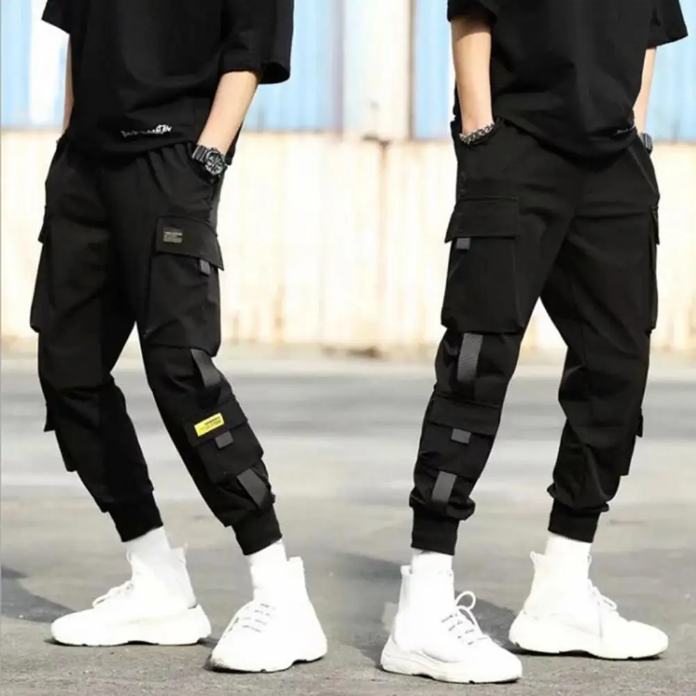 

2021 Men's Cargo Pants Streetwear Oversize Warm Casual Pants Breathable Elastic Ankle Pants Hip Hop Sweatpants Pants for Men