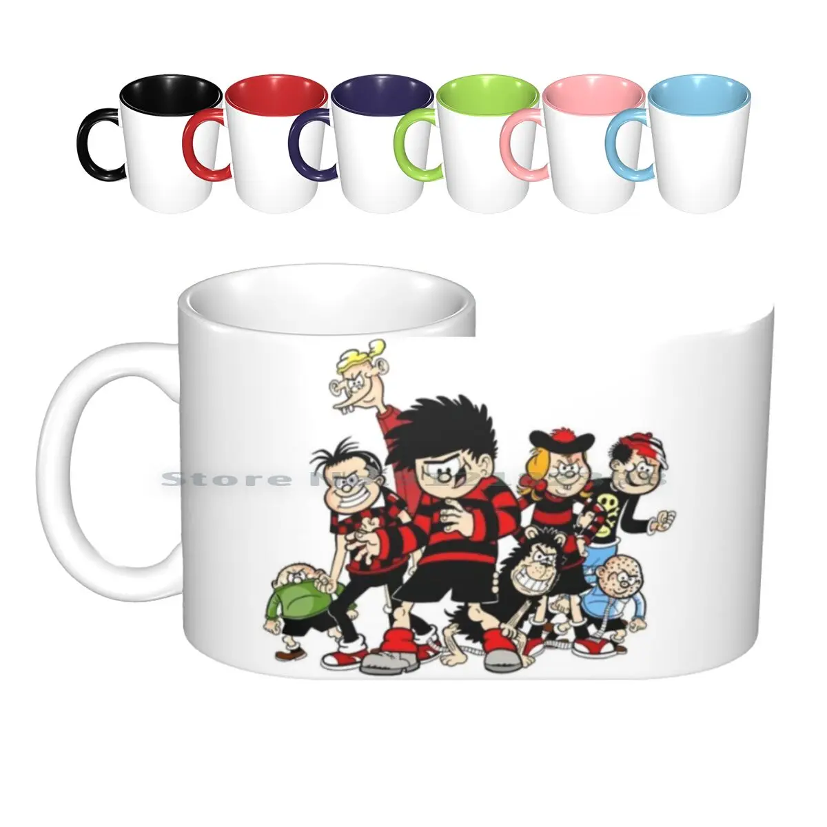 Dennis The Menace And Gang Ceramic Mugs Coffee Cups Milk Tea Mug Dennis The Menace Gang Minx Beano Dandy Kids Growing Up 80s