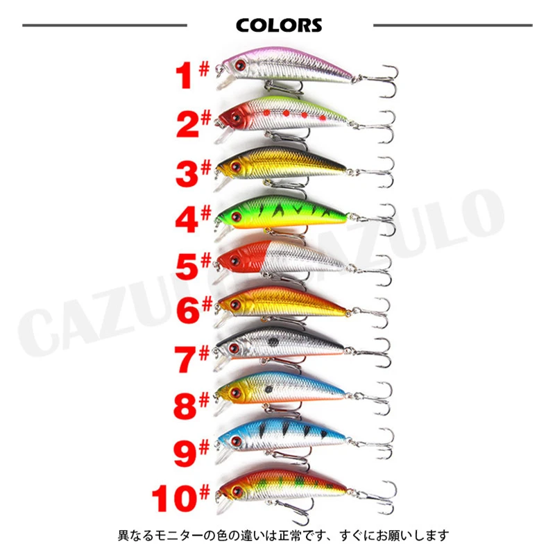 Floating Minnow Fishing Lure Accesorios Isca Artificial Weight 7.9g 70mm Bait 0.5-1.5m Wobblers De Pesca Blackfish Tackle Leurre