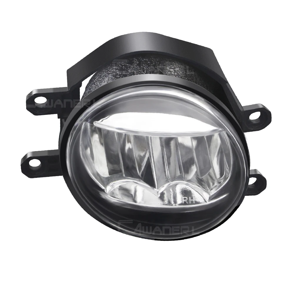 Luz antiniebla delantera para coche, lámpara LED antiniebla de 30W, 4000LM, 12V, para Toyota Camry Land Cruiser Prado Tundra C-HR Prius Solara Avalon Sienna, 2 uds.