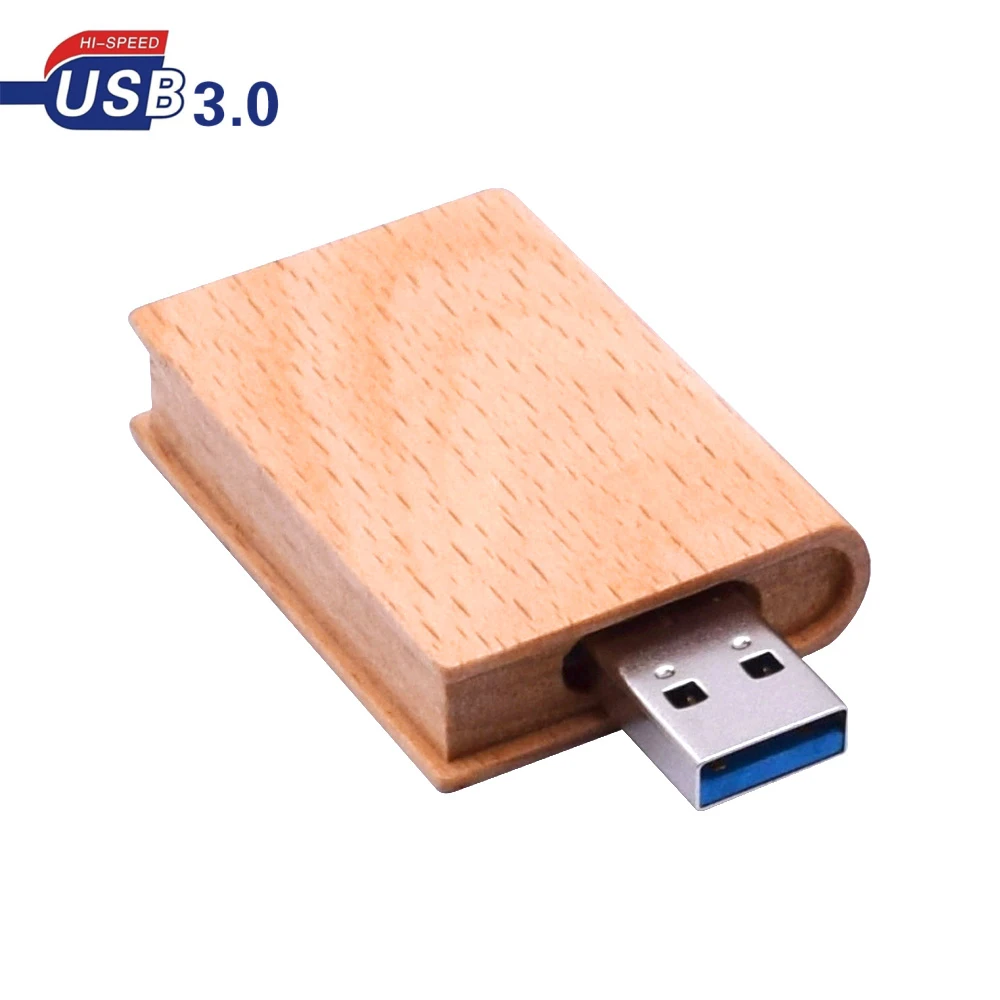 

USB флеш-накопитель карта памяти usb 3,0 ручка-накопитель Высокая скорость 64 ГБ 32 ГБ 16 ГБ 8 ГБ 4 ГБ Деревянный Флешка Книга Стиль Пользовательский логотип Usb подарок