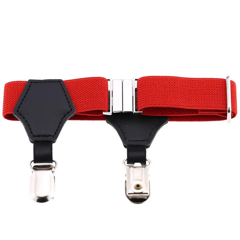 1 Pair Adjustable Leather Garter Belt Stocking Suspenders Elastic Sock Garters Women Men Leg Harness Socks Braces Clip Belts