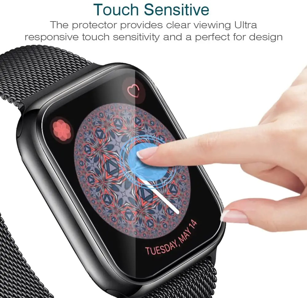 ฟิล์มป้องกันหน้าจอสำหรับนาฬิกา Apple รุ่น9 7 8 41มม. 45มม. ฟิล์ม TPU โปร่งแสง HD iWatch Series 6 5 4 3 2 1 SE 38มม. 42มม. 40มม. 44มม.