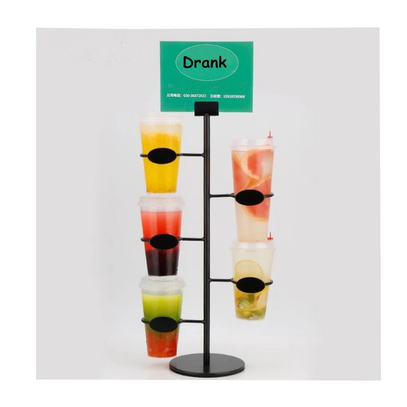 

Cola Cup Mug Display Stand, 3, 4, 5Layers, Storage Rack, Coffee, Paper Tea Cup, Beverage Holder