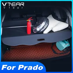 Vtear For Toyota LAND CRUISER Prado 150 rear trunk Curtain decoration Car storage partition shelter cover accessories parts 2020