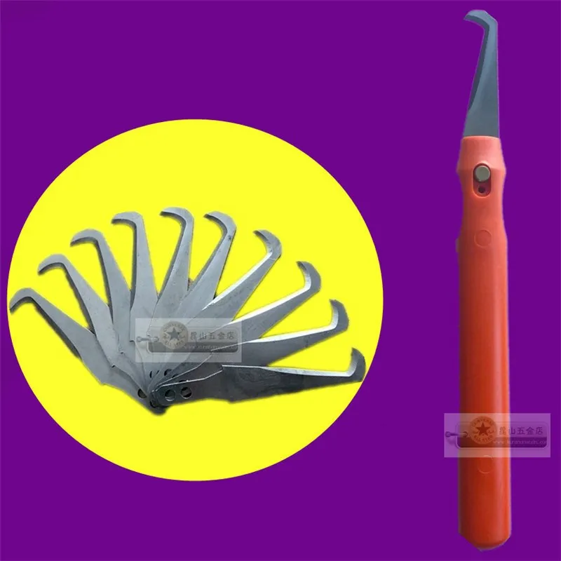 Imagem -05 - Plástico Burr Remoção Faca Flash Trimmer Plástico Pedaços Raspador Deburring Faca
