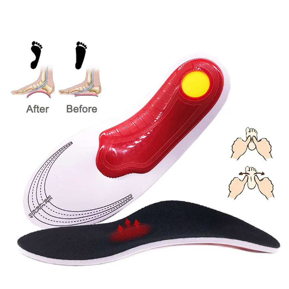 Premium Orthotic Gel High Arch Support Insoles Gel Pad 3D Arch Support Flat Feet For Women Men orthopedic Foot pain Unisex