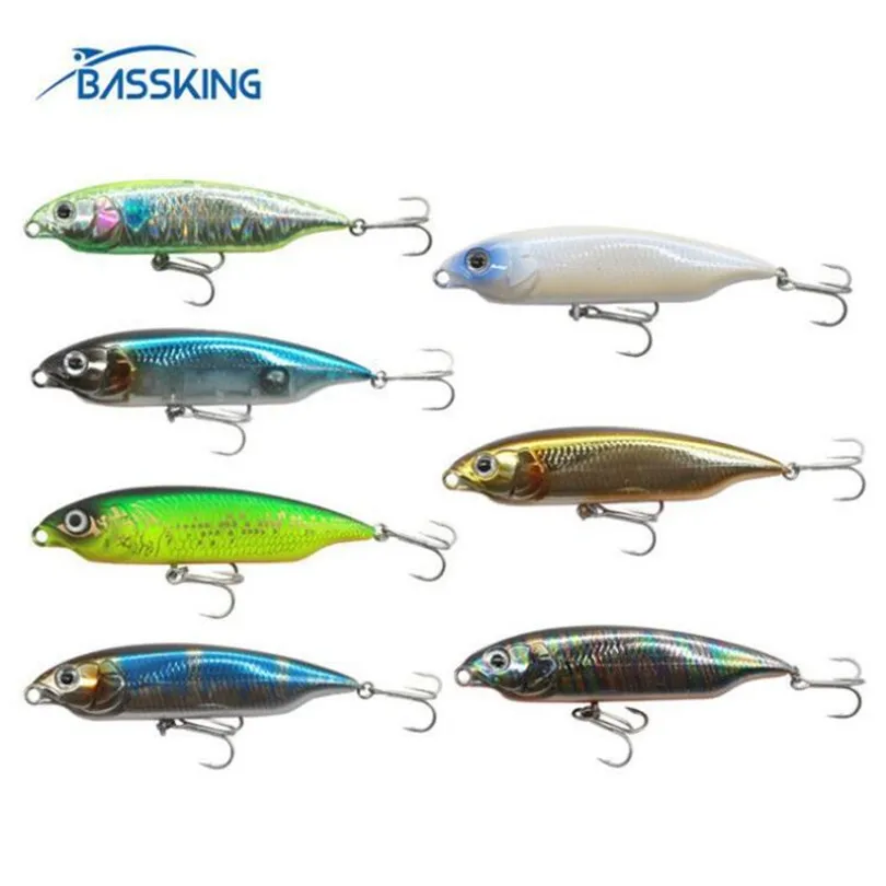 BASSKING Sinking Pencil Bait 59mm/5.3g 80mm/11g Fishing Lure Isca Artificial Pesca Fishing Wobbler Leurre Peche Seabass Swimbait