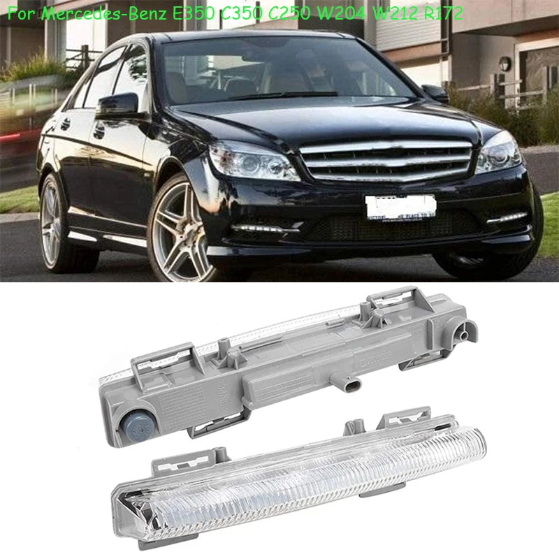 

2049068900 2049069000 Car Front Bumper LED Lamp DRL Daylight Running Light For Mercedes-Benz E350 C350 C250 W204 W212 R172