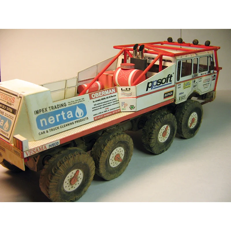 TATRA 813 Extreme Truck Trial 1:32 Dakar Rally Mini Origami Art 3D Paper Model Papercraft DIY Adult Handmade Craft Toys ZX-036