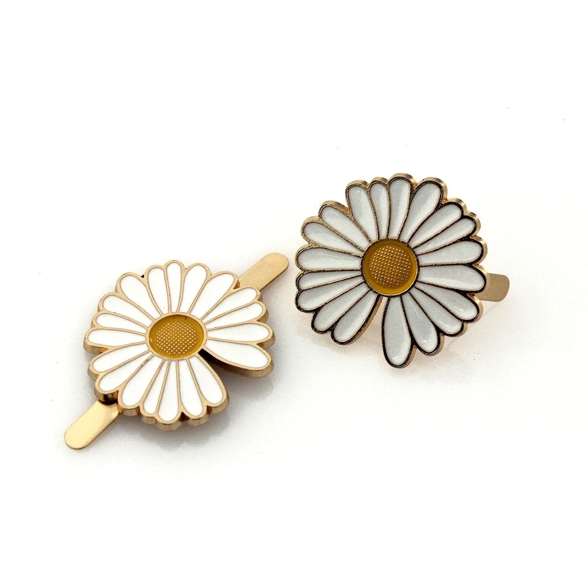 2pcs Metal Little Daisy Flower Buckle Fashion Clasp for Leather Craft Bag Strap Belt Handle Shoulder Garments Shoes Accessories