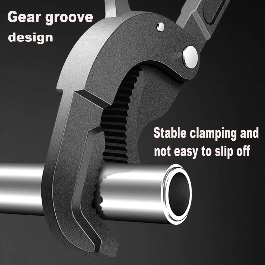 Stal wysokowęglowa Snap N narzędzie do chwytania uniwersalny klucz klucz do rur otwarta końcówka Spanner sethydraulik Multi Hand Tool 14-30 / 30-60mm
