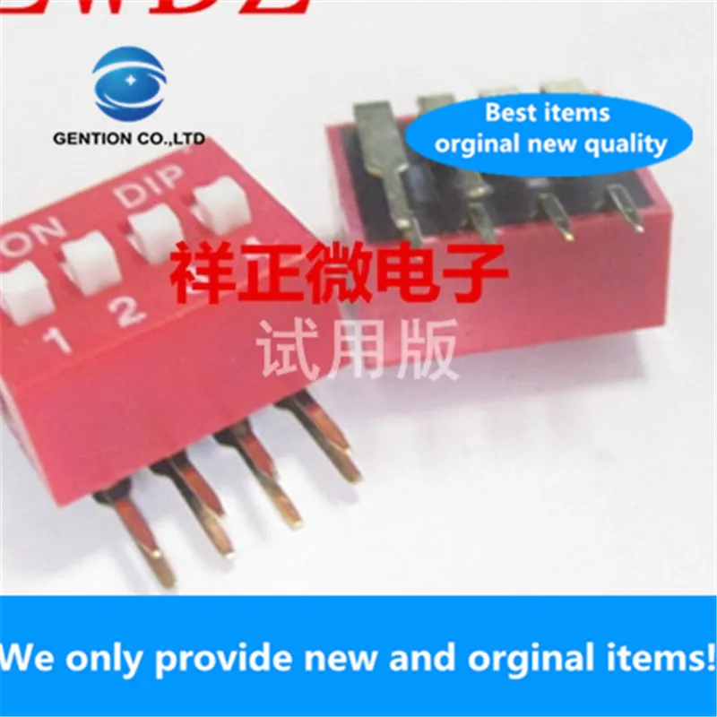 

10pcs 100% orginal new real stock 2.54MM-7-digit DIP switch 7P side dial 90 degree curved needle DIP8 in-line DIP switch