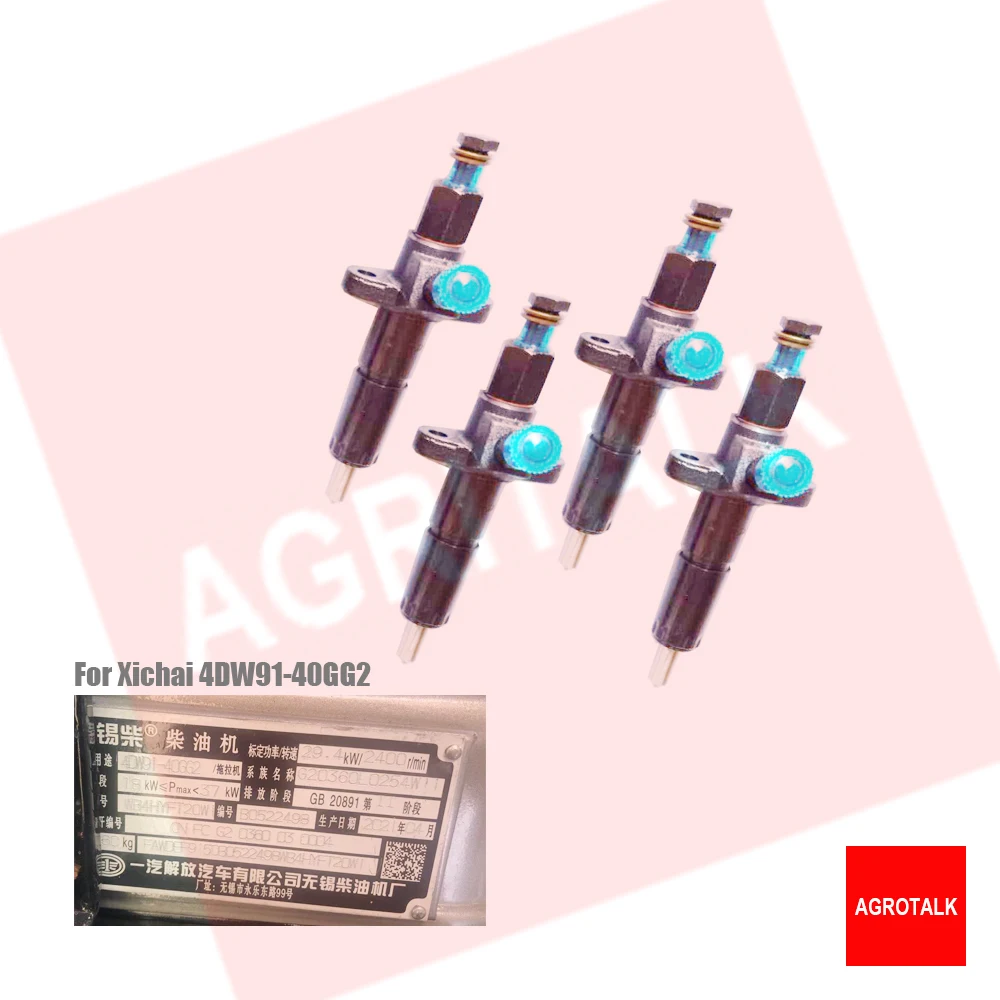 

set of fuel injectors for Xichai 4DW91-40GG2 , part number :