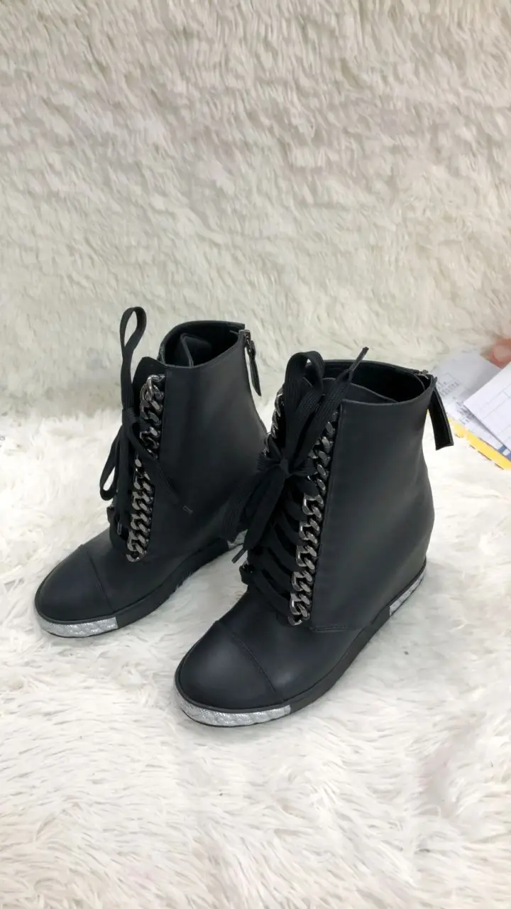 Bottes compensées argentées et dorées pour femmes et filles, chaussures de rinçage décontractées, Parker EquiRound, noir, 80mm, nouvelle mode, livraison directe