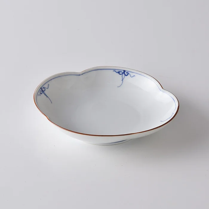 burning hand-painted wreaths all platycodon grandiflorum wood-grain a dish dish dish enough but Lin kiln ceramic plate