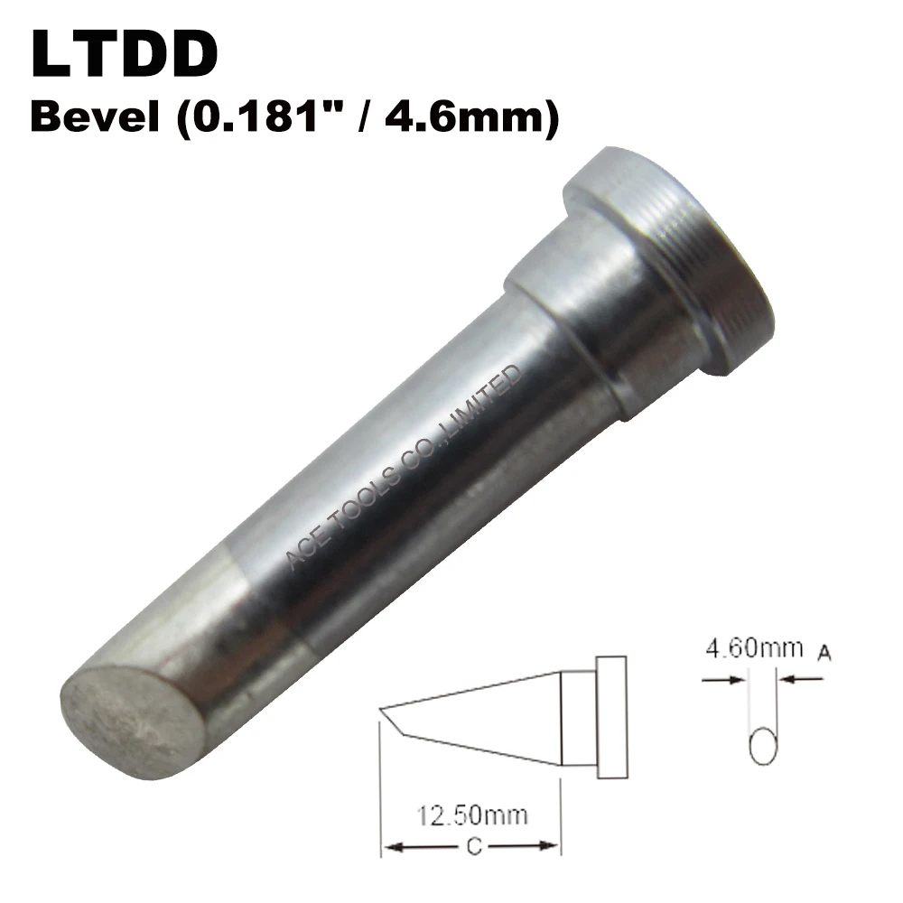 

LTDD Soldering Tip Bevel 4.8mm for WELLER WP80 WSP80 WSFP8 WD1000 WD2000 WSD81 WS81 WSF81D8 WS81D5 Handle Iron Welding Bit