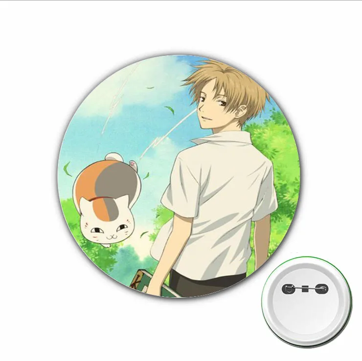 3pcs anime Natsume Yuujinchou Badge Midoriya Izuku Cosplay Pins Brooch for Clothes Accessories Backpacks bags Button Badges